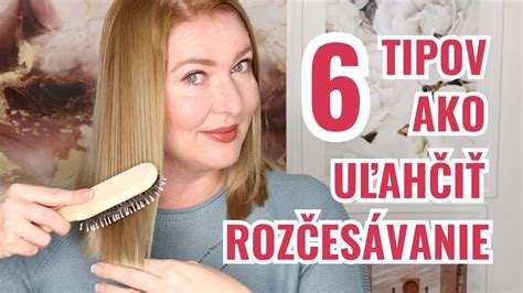 Infografika s tipmi na rozčesávanie vlasov