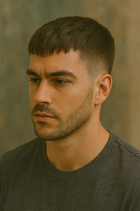 Ilustrácia pánskeho strihu French Crop