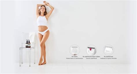 Žena holiaca si nohy pred IPL epiláciou