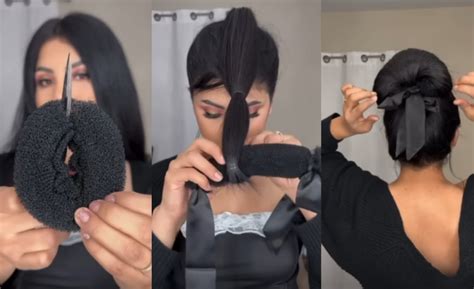 Účes s mašľou z vlasov