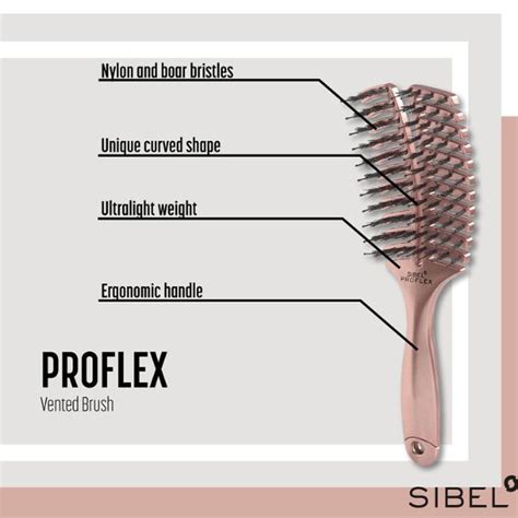 Štruktúra kefy Sibel Proflex s otvormi