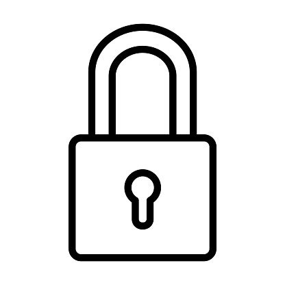 Ikona zámku symbolizujúca cestovný zámok na holiacom strojčeku