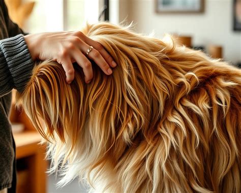 Detail srsti a hlavy psa Briard