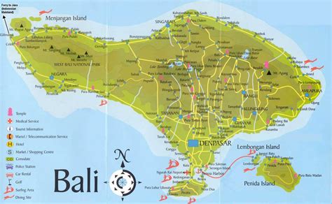 Mapa Bali