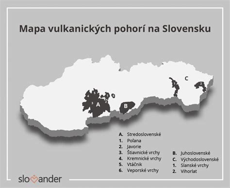 Mapa sopečnej činnosti na Slovensku