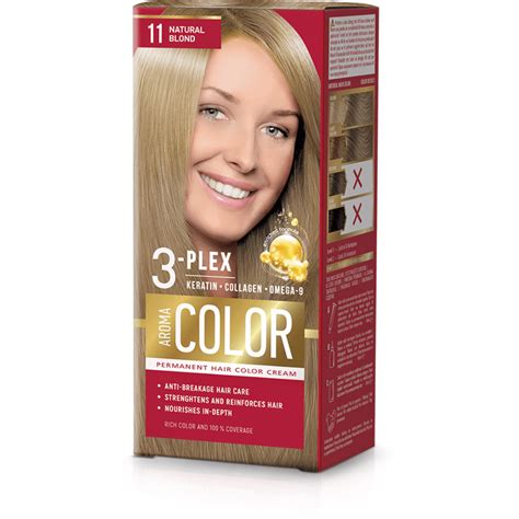 Vzorky rôznych odtieňov popolavej blond farby na vlasy