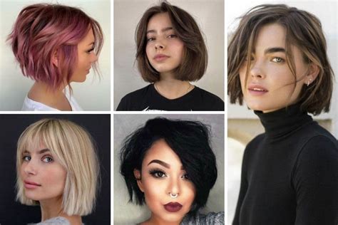 Ilustračná schéma tvarov tváre a vhodných účesov bob