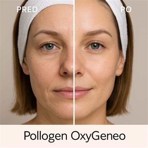 Porovnanie pleti pred a po ošetrení OxyGeneo