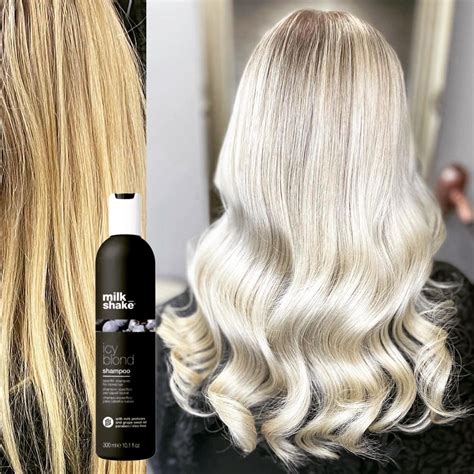 Ukážka efektu Silver Shampoo na blond vlasoch