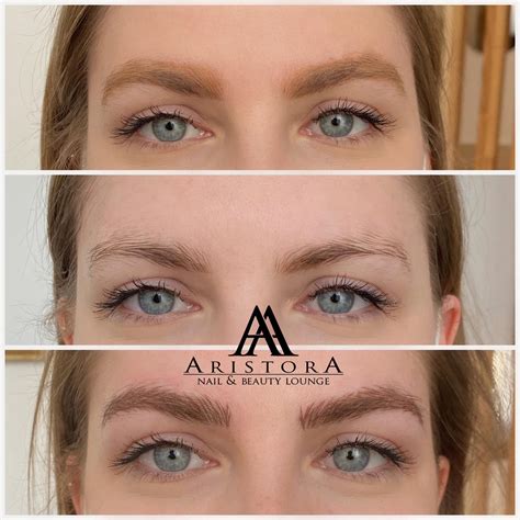 Ilustrácia efektu microbladingu obočia