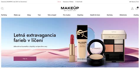 Sortiment kozmetických produktov v obchode