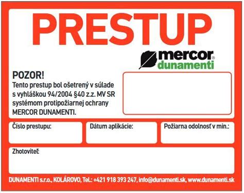 Štítok s informáciou o záruke