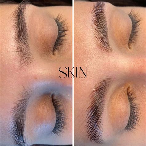 Ukážka moderného, hustého a vyčesaného obočia