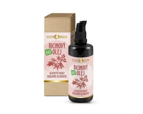 Ricínový olej v malej fľaštičke s aplikátorom