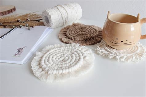 Makramé podložky pod poháre