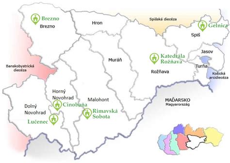 Mapa s vyznačenou polohou Kaderníctva Magda v Rimavskej Sobote