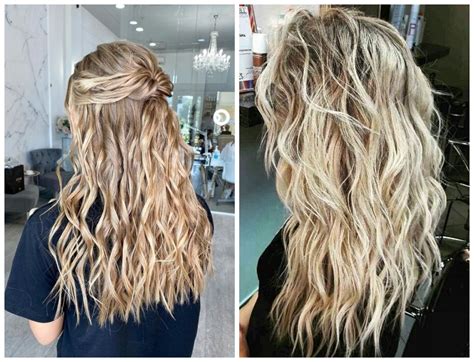 Plážové vlny na polodlhých vlasoch