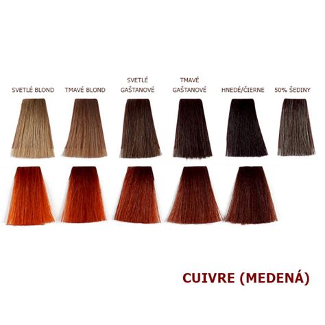 rôzne odtiene medenej henny