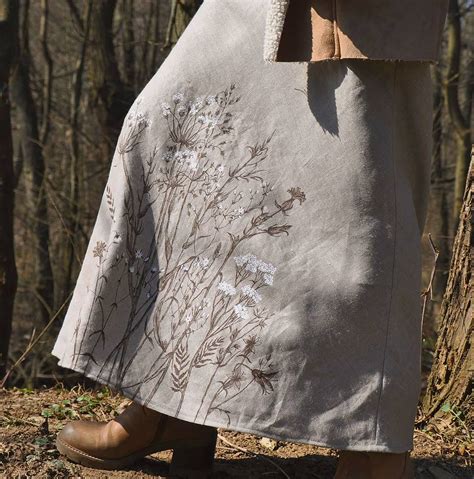 Ručne maľovaná zavinovacia sukňa