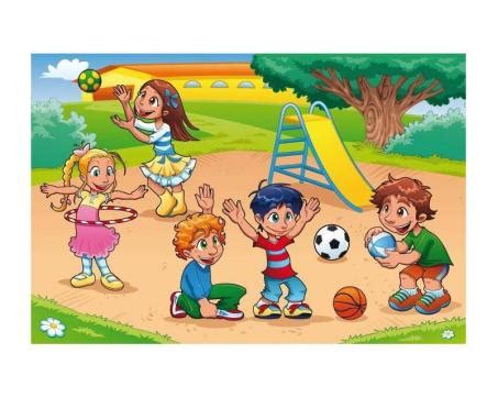 Deti hrajúce sa v pohodlných nohaviciach na traky