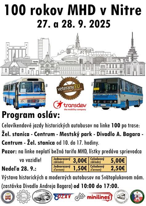 Infografika s možnosťami dopravy v Nitre