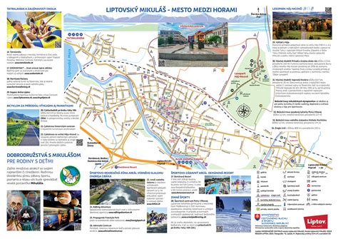 Mapa Liptovského Mikuláša s vyznačenými službami