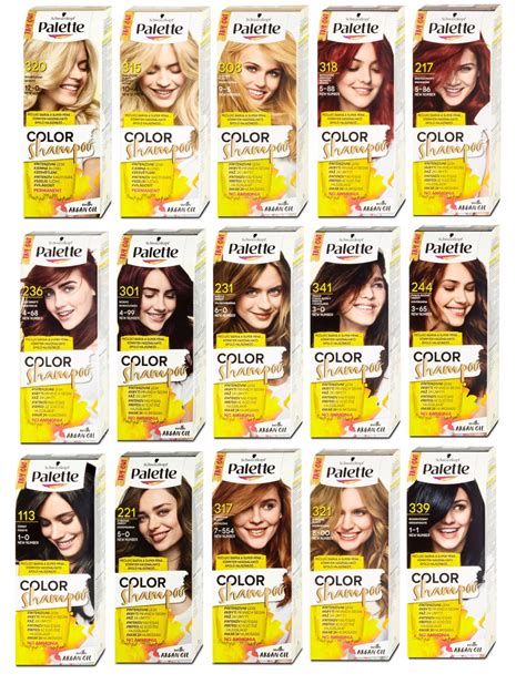 Paleta odtieňov Palette Color Shampoo