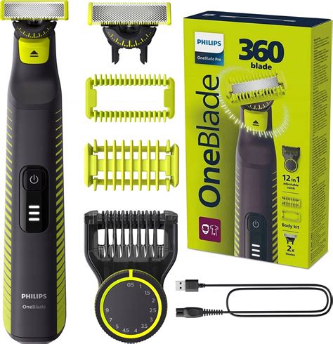 Schéma nástavců pro zastřihování Philips OneBlade