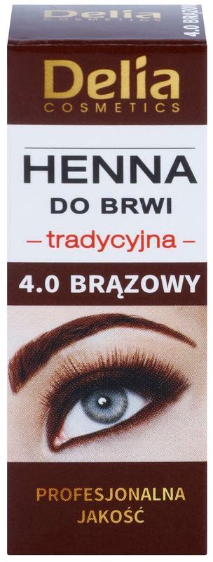 Balenie gélovej henny na obočie Delia