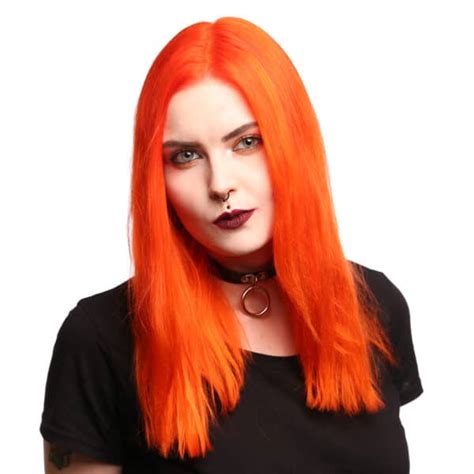 Oranžové vlasy po melíre