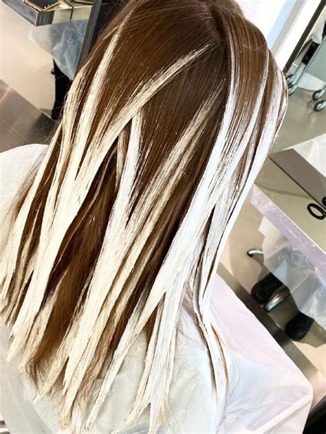 Ilustrácia techniky balayage Triangle color