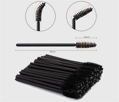 Štruktúra kefky maskary na obočie