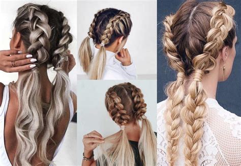 Štýlové zapletené vrkoče s doplnkami