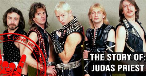 Ilustrácia rôznych produktov s tematikou Judas Priest