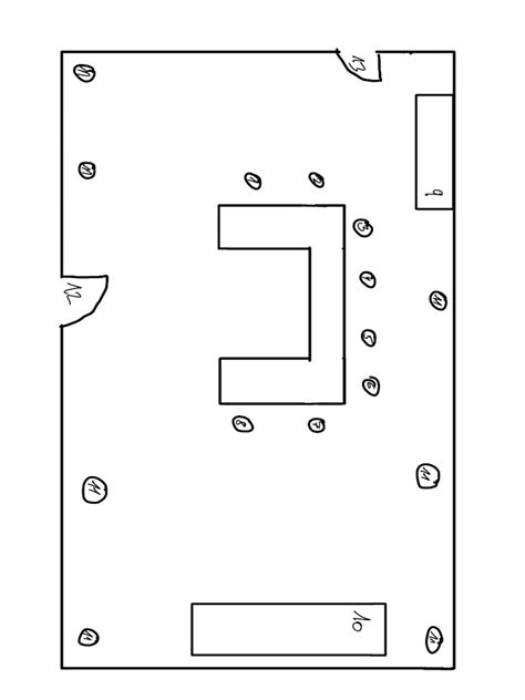 Nákres ideálnej línie brady