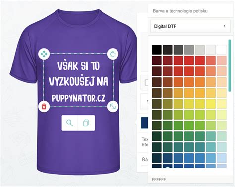 Ukážka digitálnej potlače na tričku