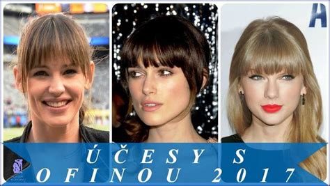 Srdcová tvár účes s ofinou