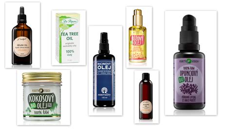 Ukážka rôznych značiek vlasových olejov