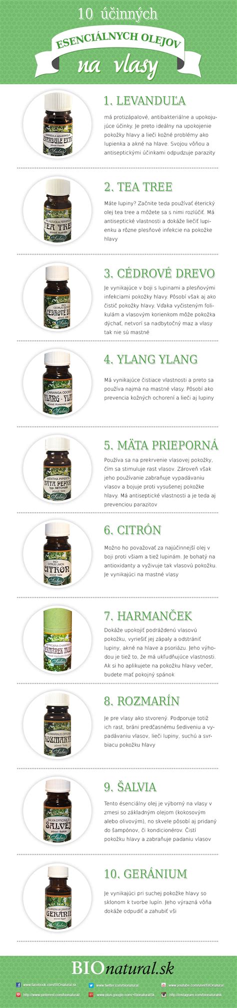 Infografika: Výhody prírodných olejov pre vlasy