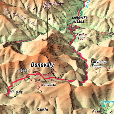 Mapa Martina s vyznačenou oblasťou Kolónia Hviezda