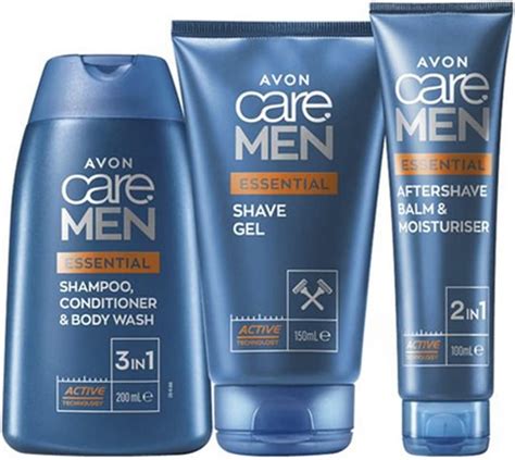 Ilustrácia súpravy na holenie Avon Care Men