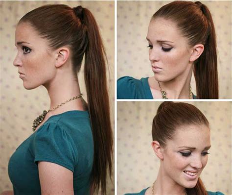 žena si robí elegantný cop