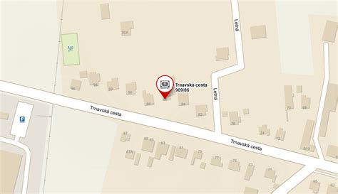 Mapa s vyznačenou lokalitou Barber Clubu Košice