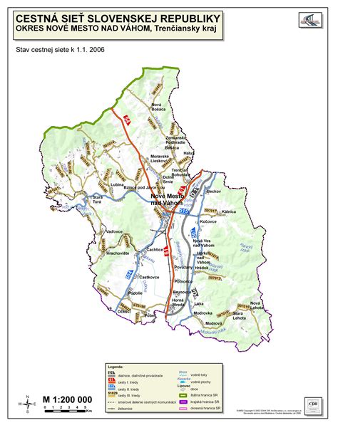 Mapa kaderníctiev v Novom Meste nad Váhom