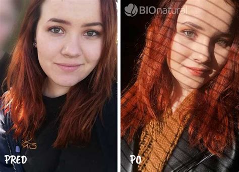 Porovnanie pred a po farbení vlasov