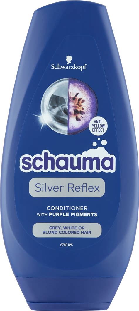 Fľaša šampónu Schauma Silver Reflex s fialovými odleskami