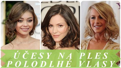Polodlhé vlasy s rôznymi stylingami