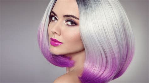 Farebné melírovanie na krátkych vlasoch