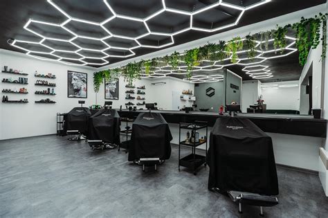 Interiér barbershopu Goldmen's