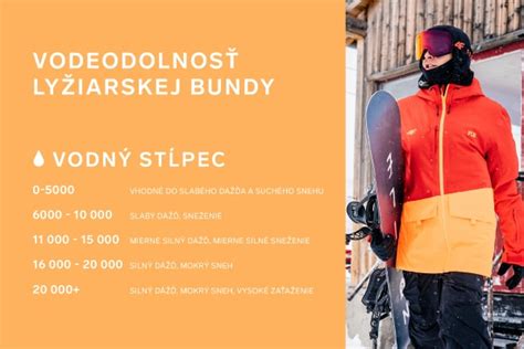 Technické parametre lyžiarskej bundy